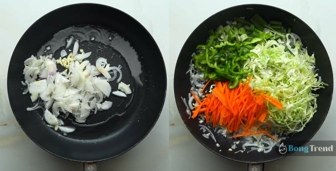 Less Oil Hakka Noodles Recipe
