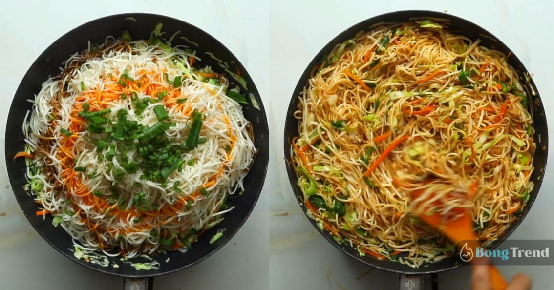 Less Oil Hakka Noodles Recipe
