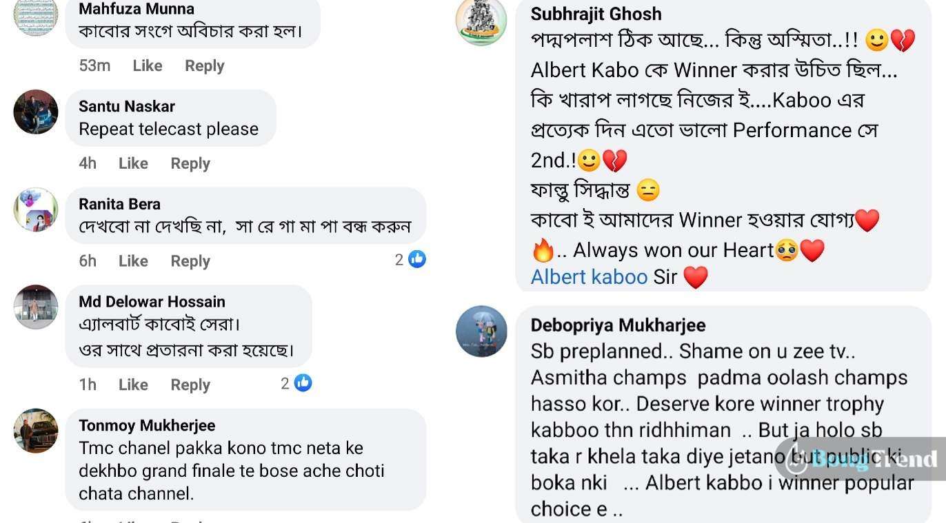 Netigens not happy with Padma Palash winning Saregamapa 2022