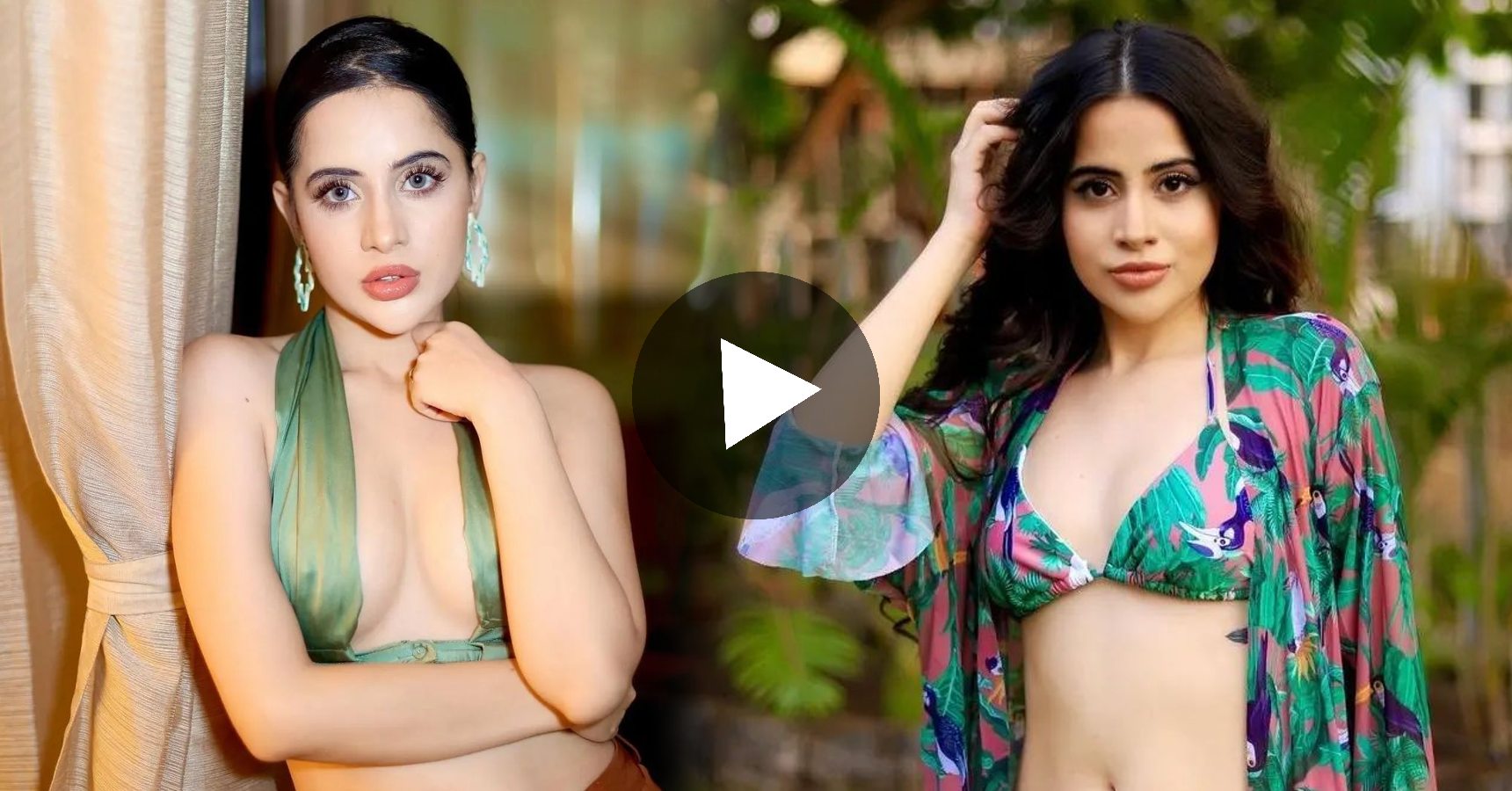 Urfi Javed new red riding hood bikini almost reveals everything video gone viral