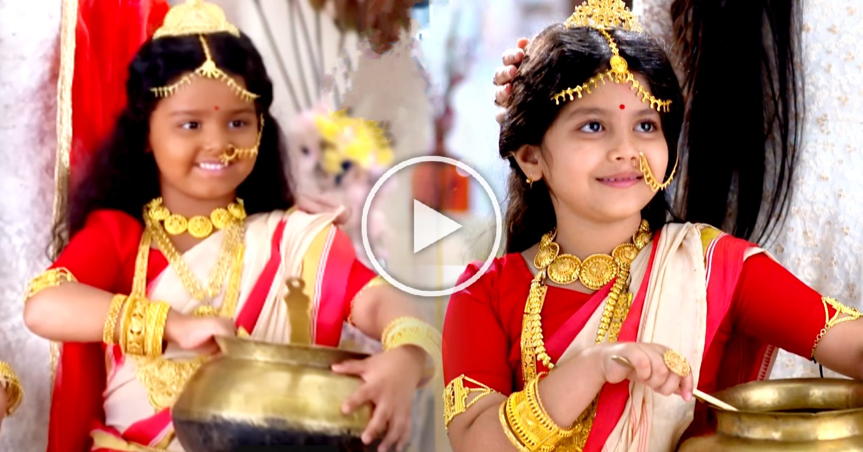 Anurager Chhowa Sona and Rupa look gorgeous as Maa Annapurna, video goes viral on social media