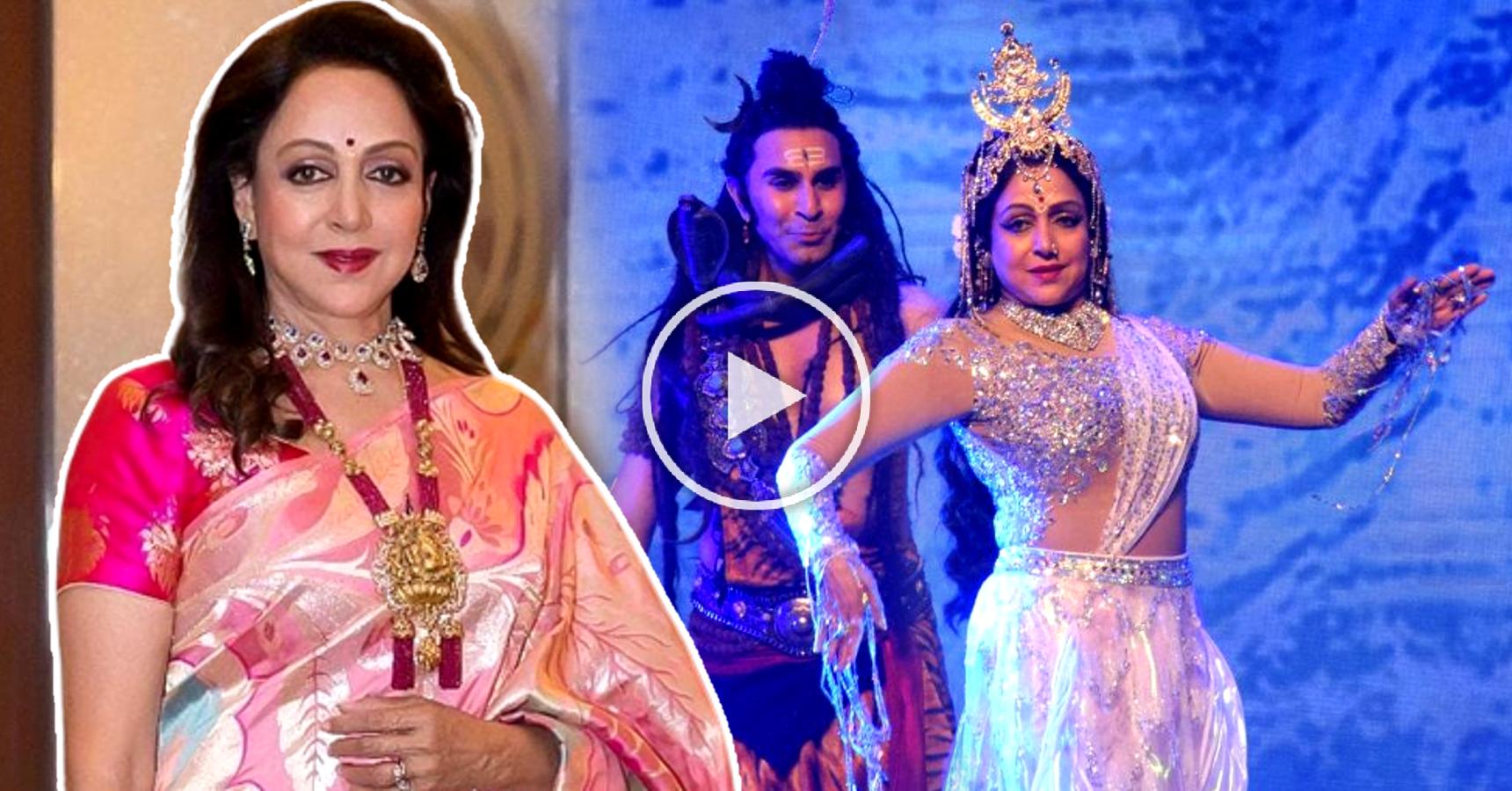 Hema Malini Dacncing on stage at the age of 74 Video Viral on internet