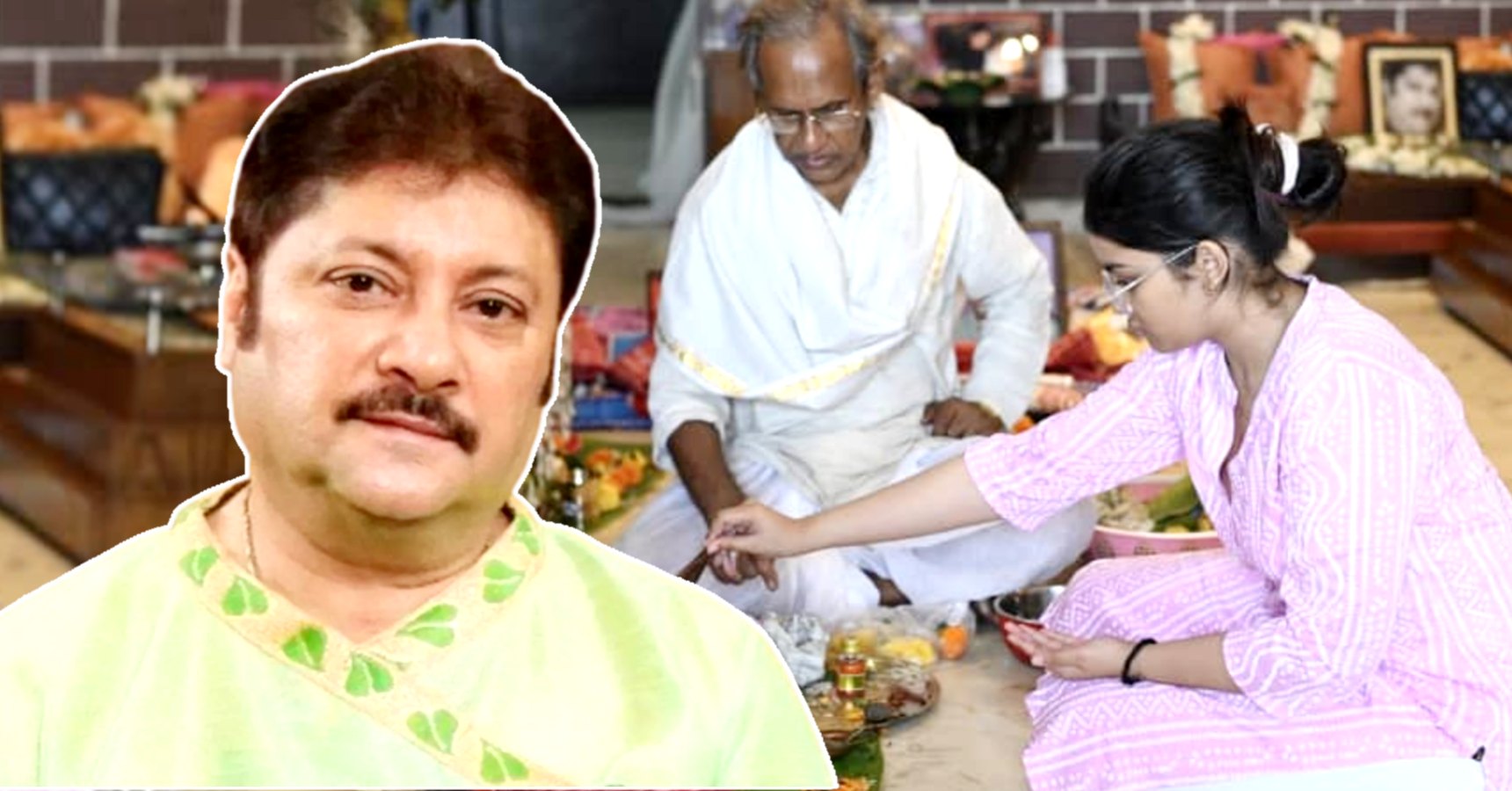 Tollywood actor Abhishek Chatterjee annual shraddha performed by his family