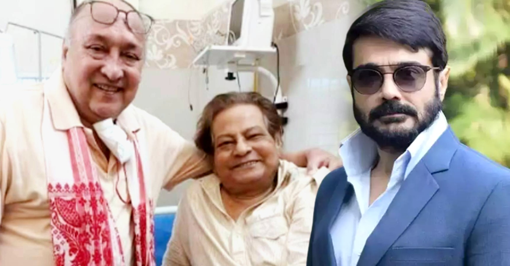veteran actor Victor Banerjee visited famous Director Prabhat Roy in Hospital