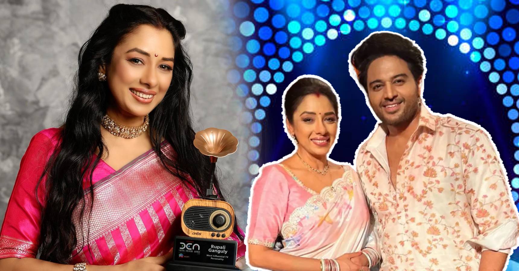 Anupama Serial Actress Rupali Ganguly wins Indian Telly Awards 2023 Best Couple