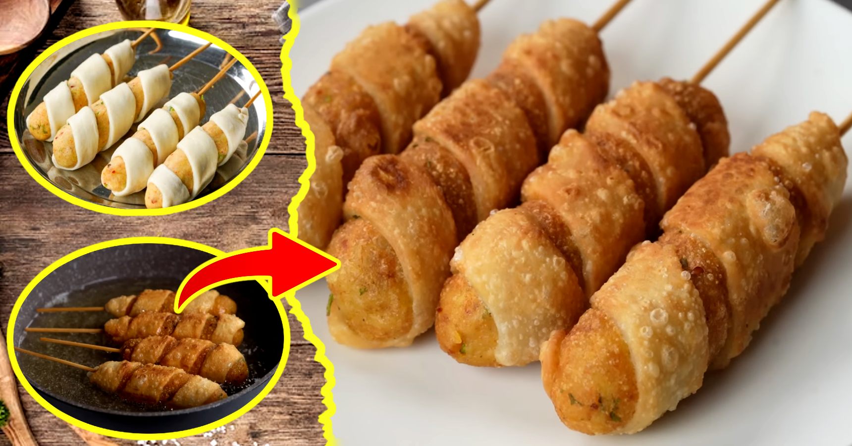 Evening Snacks Crispy Twisted Potato Roll Recipe