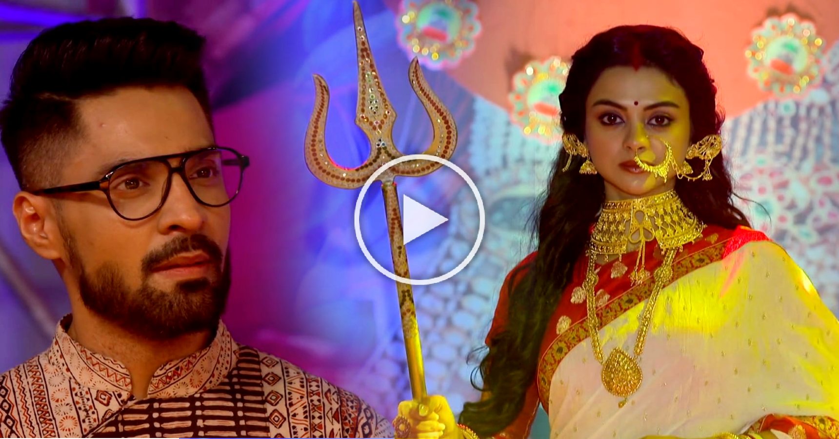 Gaantchora Nababarsha Special Episode Khori dresses as Durga promo video