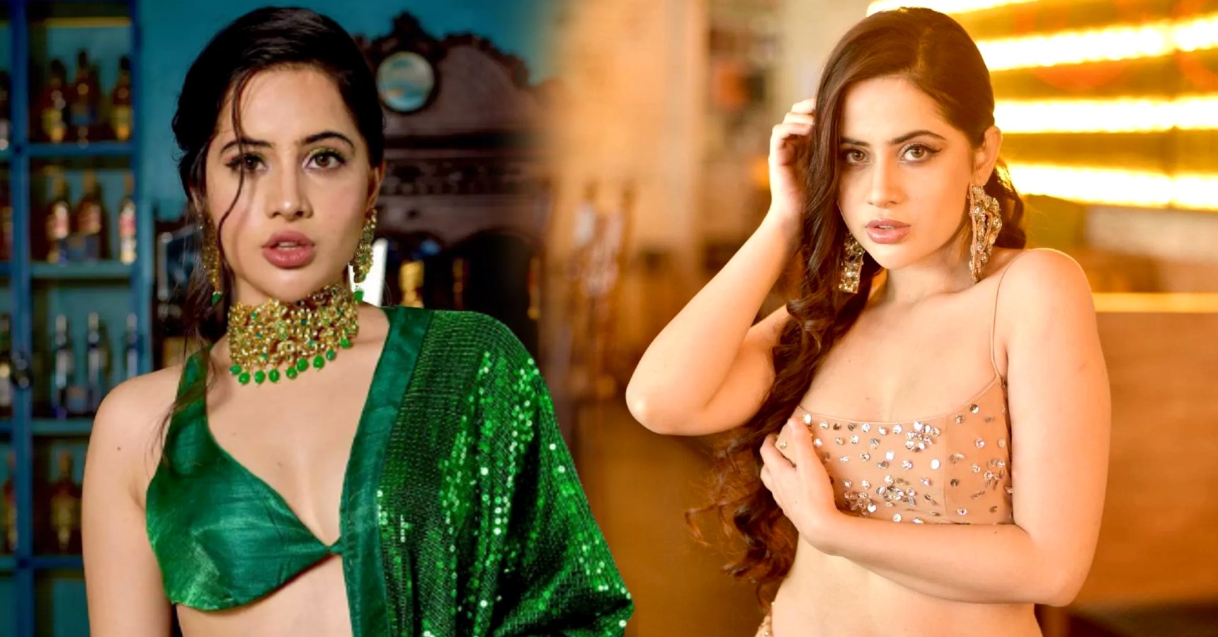 Urfi Javed goes topless covering breast with hands only video goes viral on social media