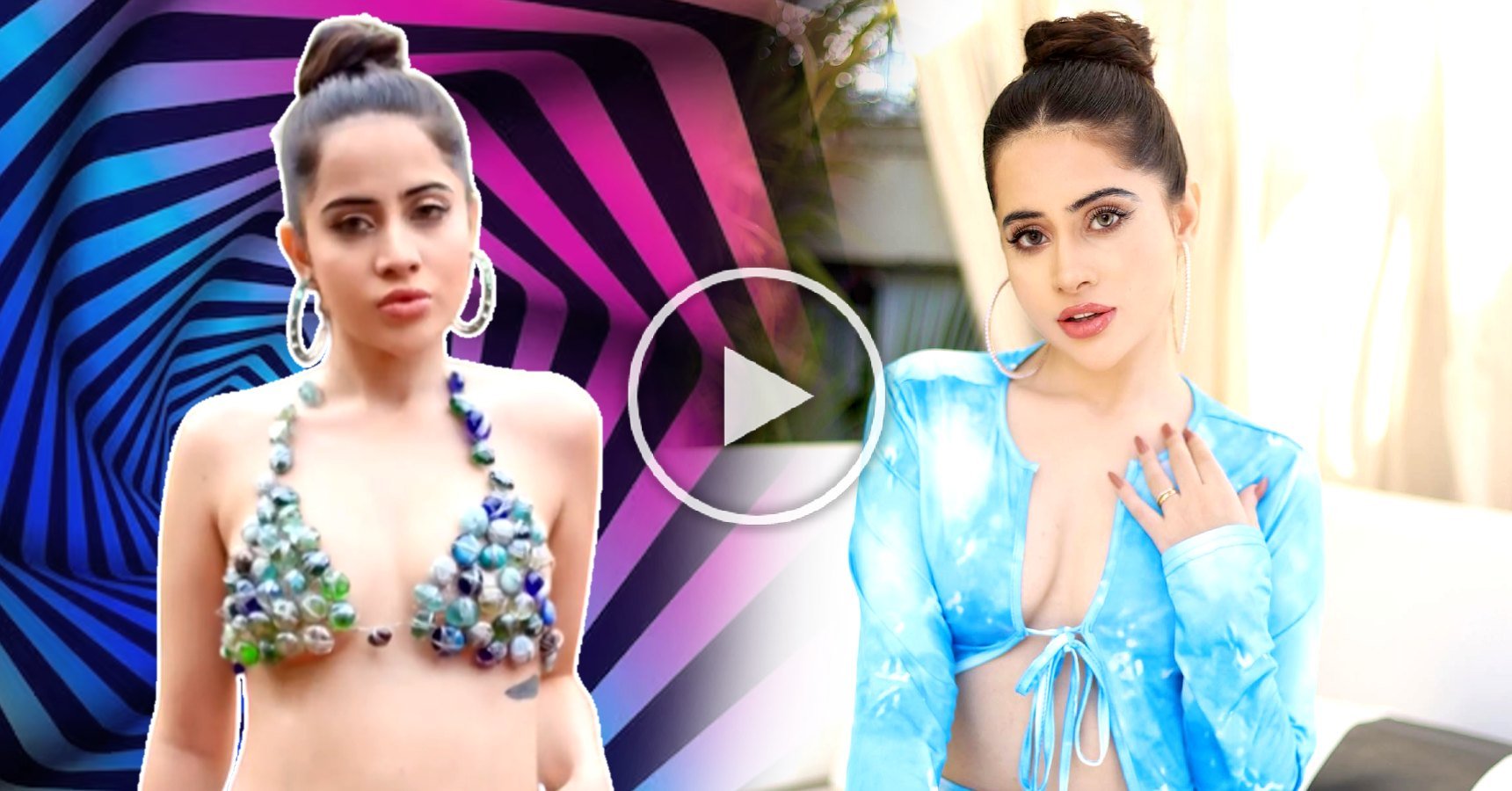 Urfi Javed new video with stone dress viral on social media