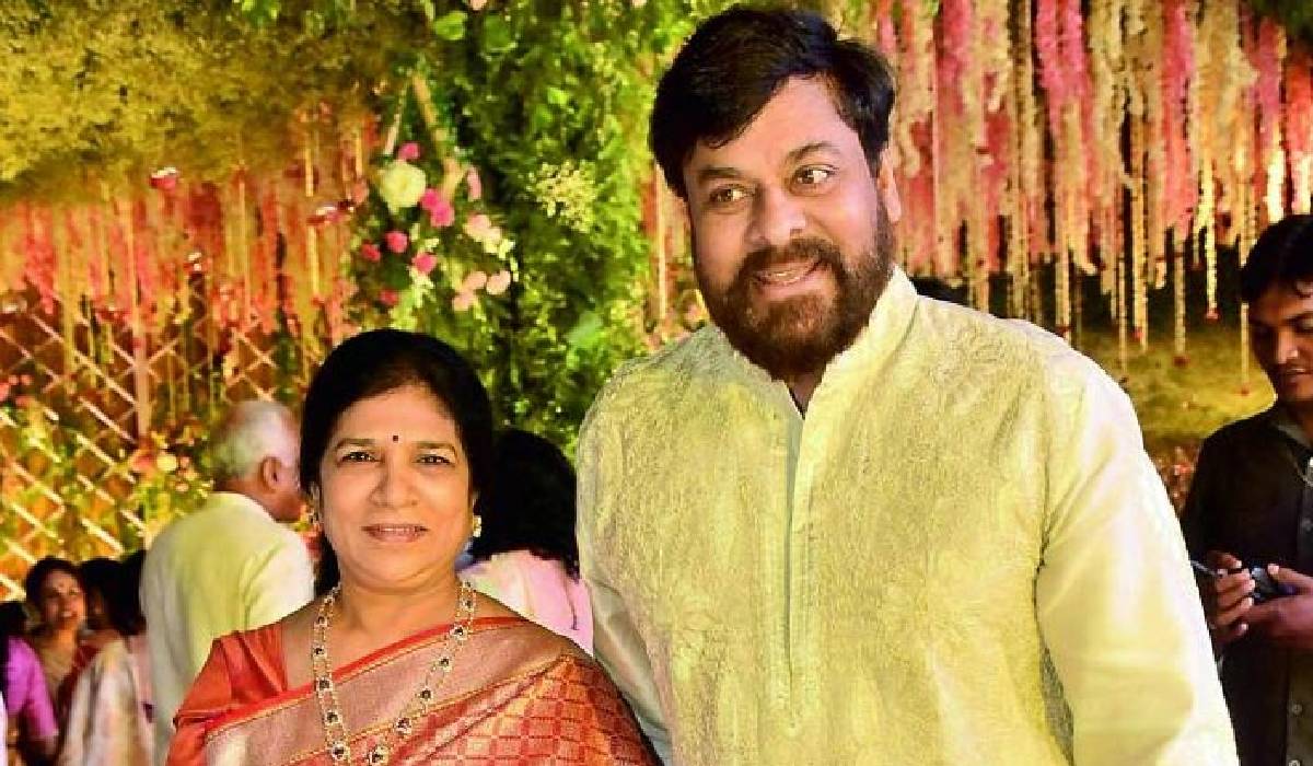 Chiranjeevi and Surekha, South Indian actors who married businessman daughters