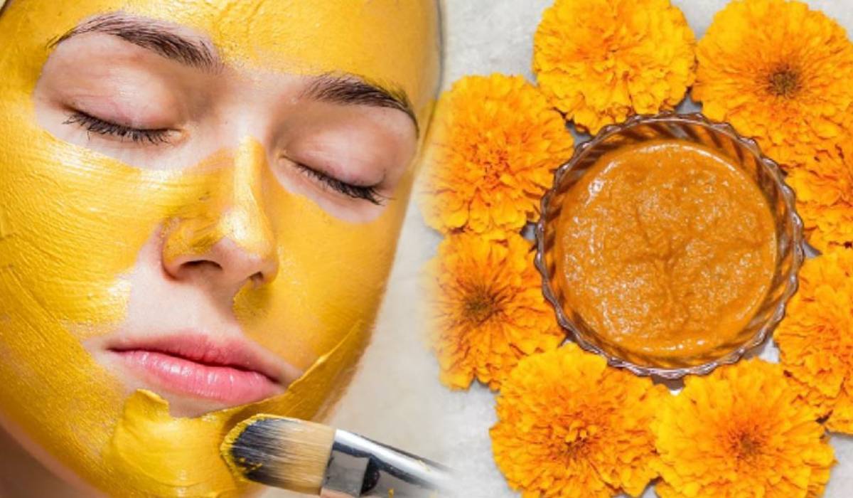 Marigold face pack