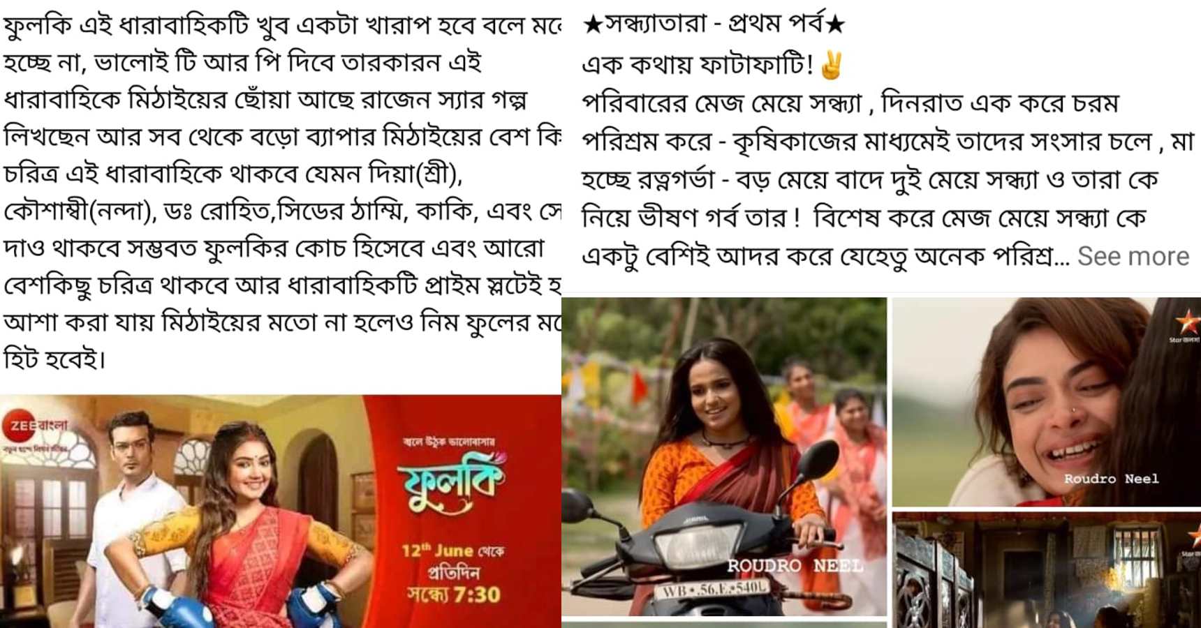 বাংলা সিরিয়াল,Bengali Serial,জি বাংলা,Zee Bangla,স্টার জলসা,Star Jalsha,নতুন সিরিয়াল,New Serial,ফুলকি,Phulki,সন্ধ্যাতারা,Sandhyatara,দর্শক,Audience,প্রশংসা,Praise