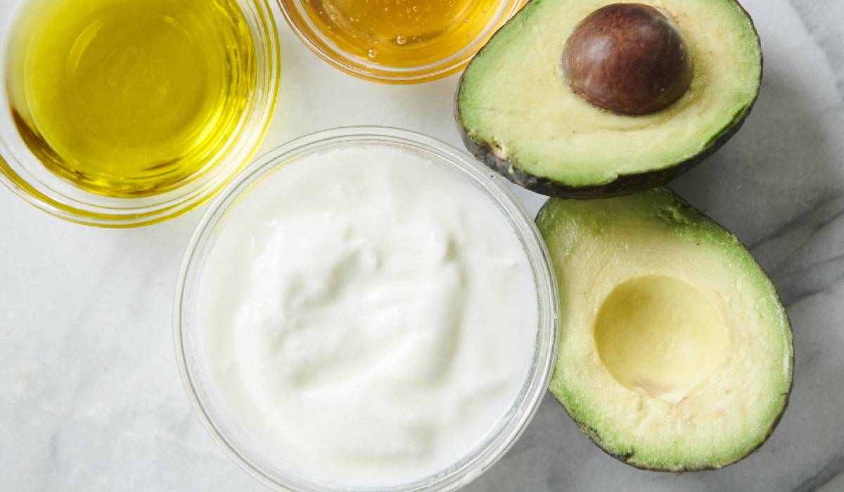 Yogurt and Avocado hair mask