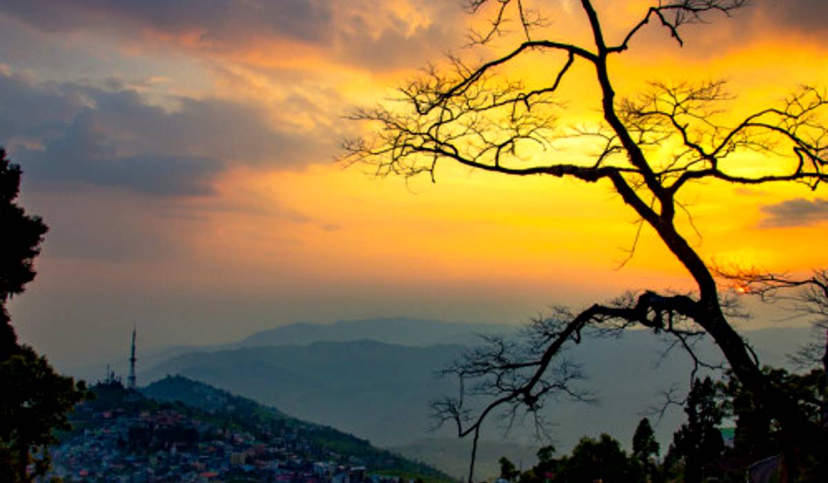 Mountain travel destination, Bagora village in Kurseong 