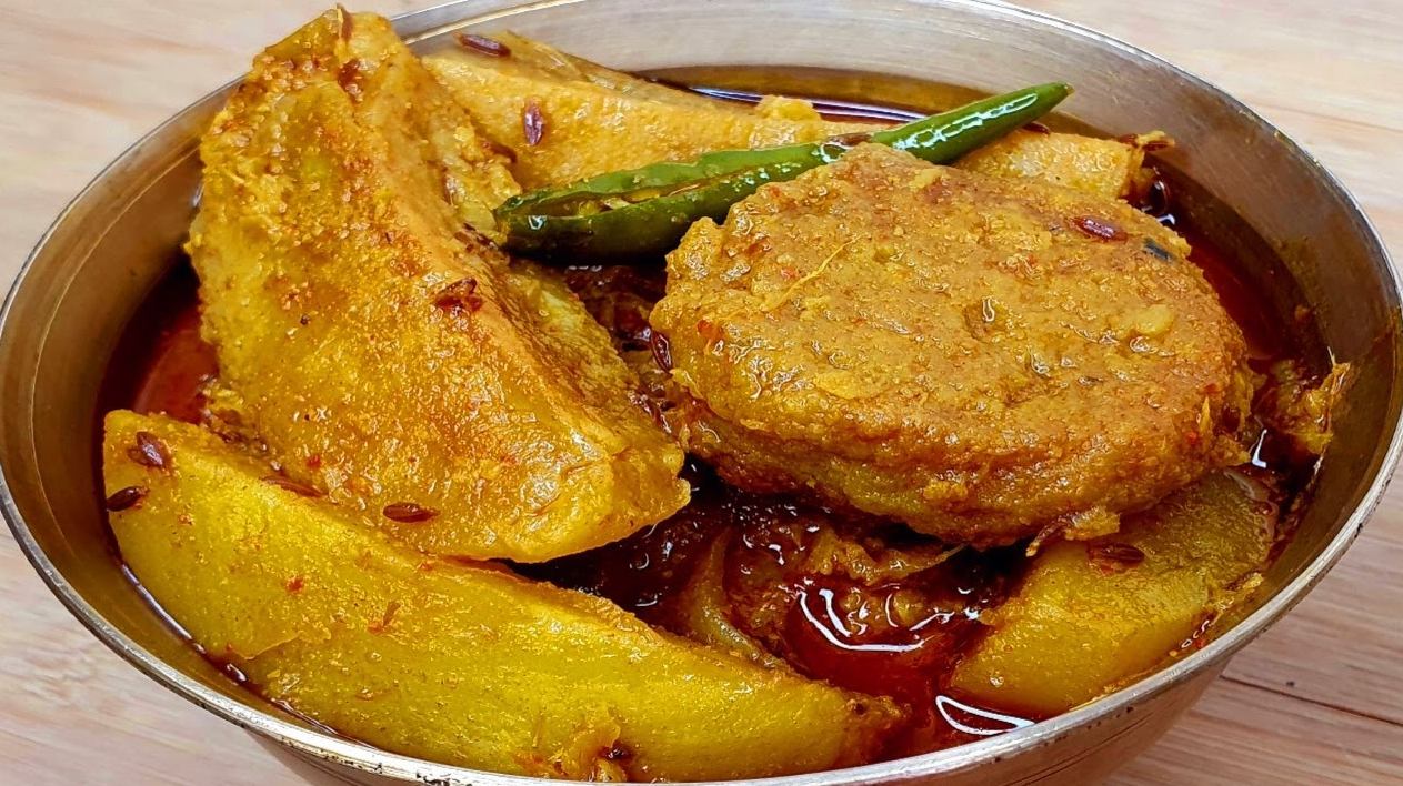 Mugdal Kachkola Veg Curry Recipe 