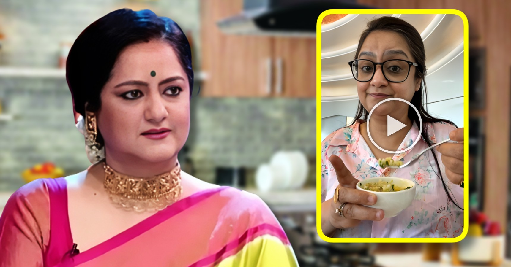 Zee Bangla Rannaghor fame Sudipa Chatterjee trolled for eating Panta Bhaat with fork