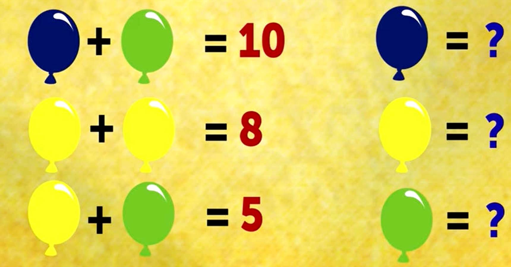 Brain teaser can you find the price of balloons within 9 seconds