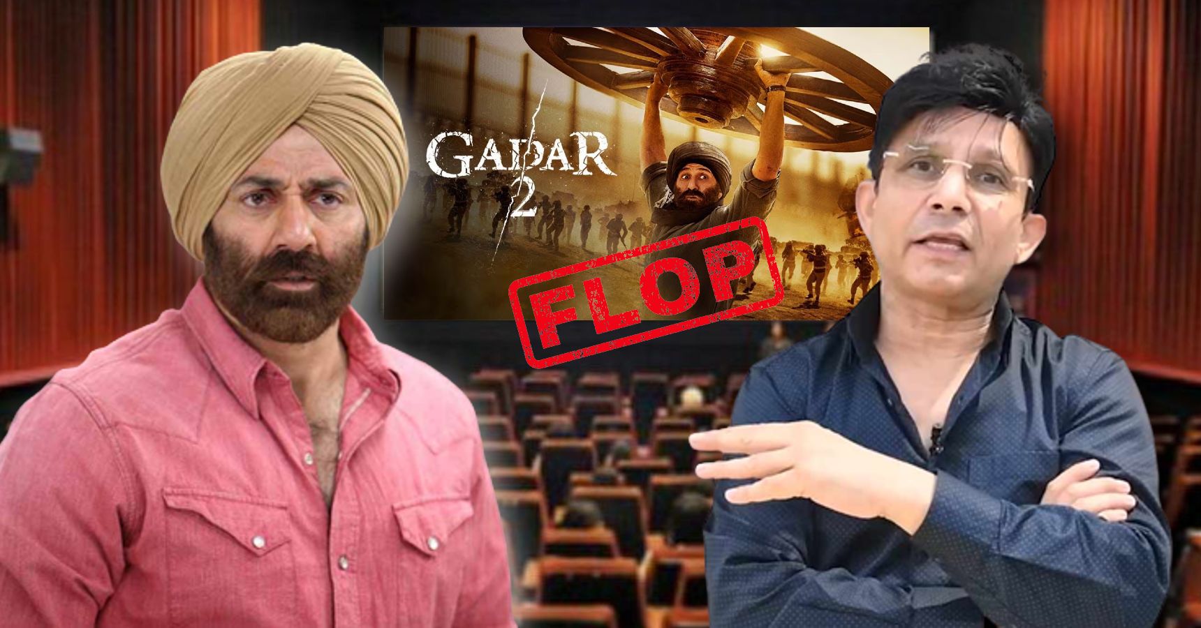 KRK Claims Sunny Deol’s Gadar 2 movie box office collections are fake