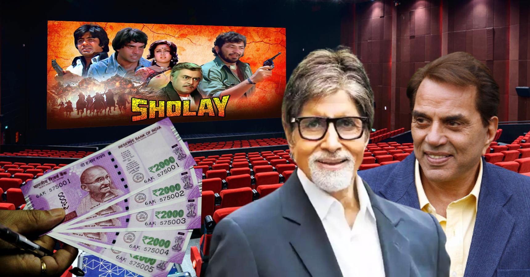 Sholay ticket sold in 2 rupees box office collection was 35 Crore