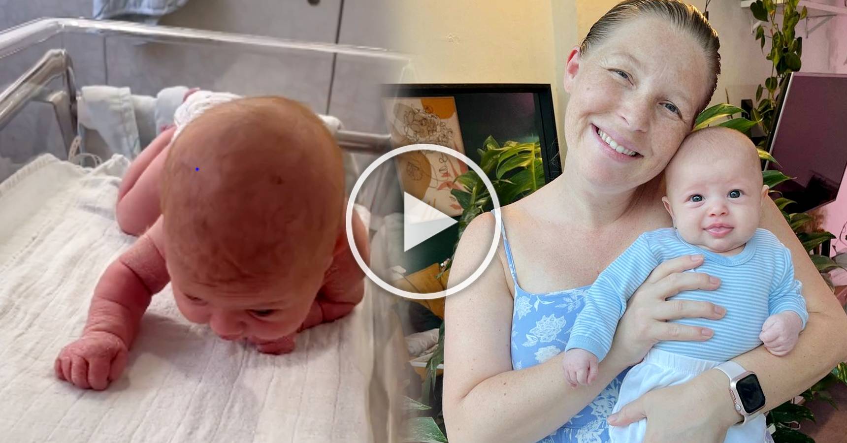 This new born baby start to crawl and tries to talk at just 3 days after her birth