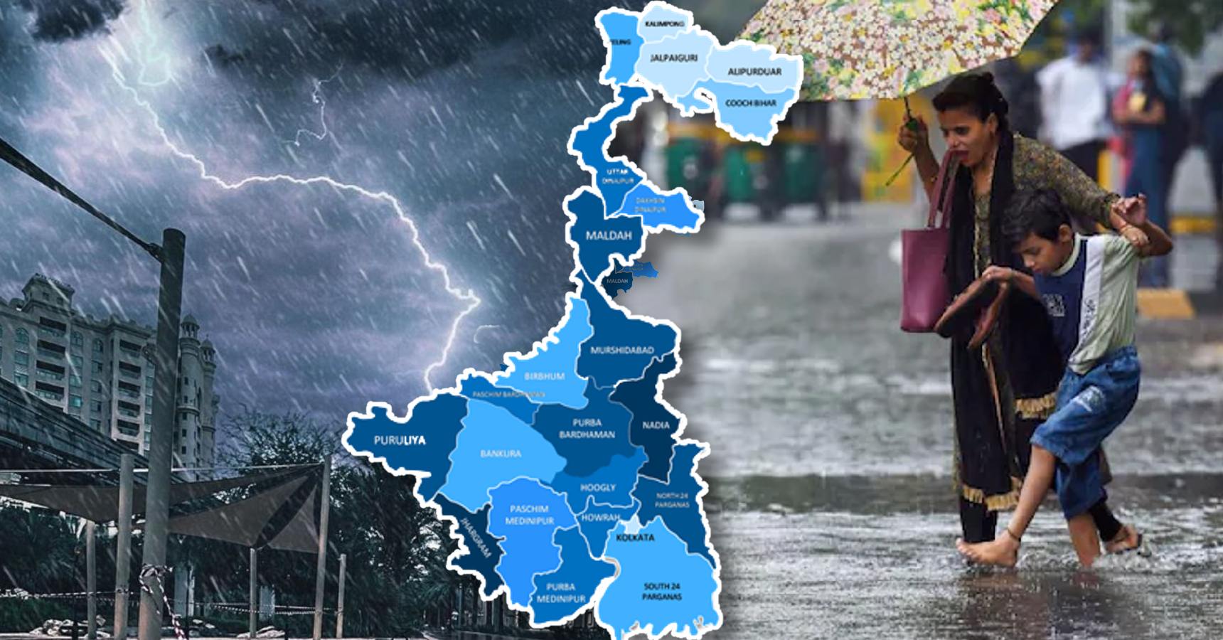 West Bengal Weather Update South Bengal Kolkata Rain Alart Aajker Abohaowa