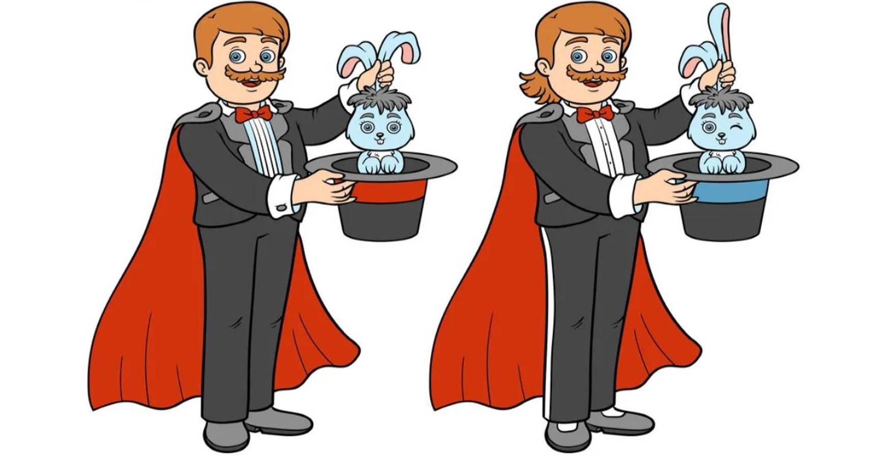 Brain teaser, Brain teaser find the difference with two magicians