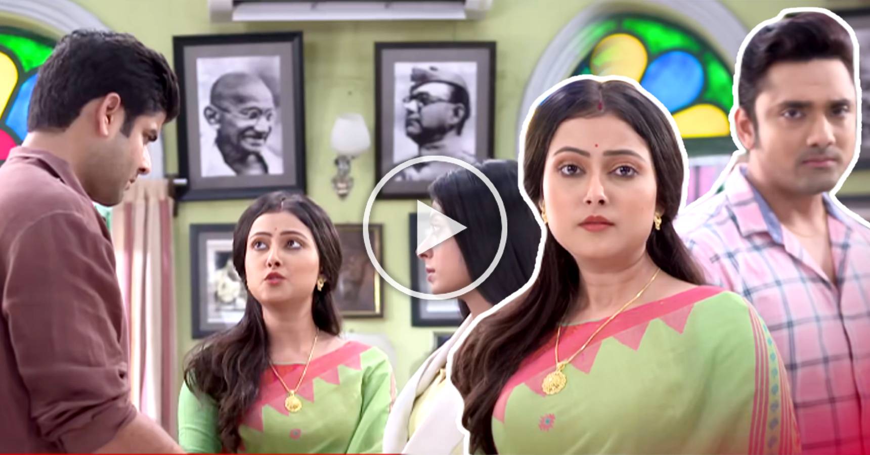 Zee Bangla Bengali serial Neem Phooler Madhu Srijan asks Parna to leave Dutta house