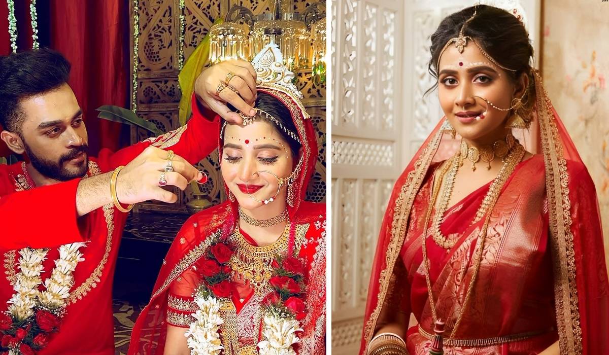 Debchandrima Singha Roy, Debchandrima Singha Roy as bride, Debchandrima Singha Roy marriage