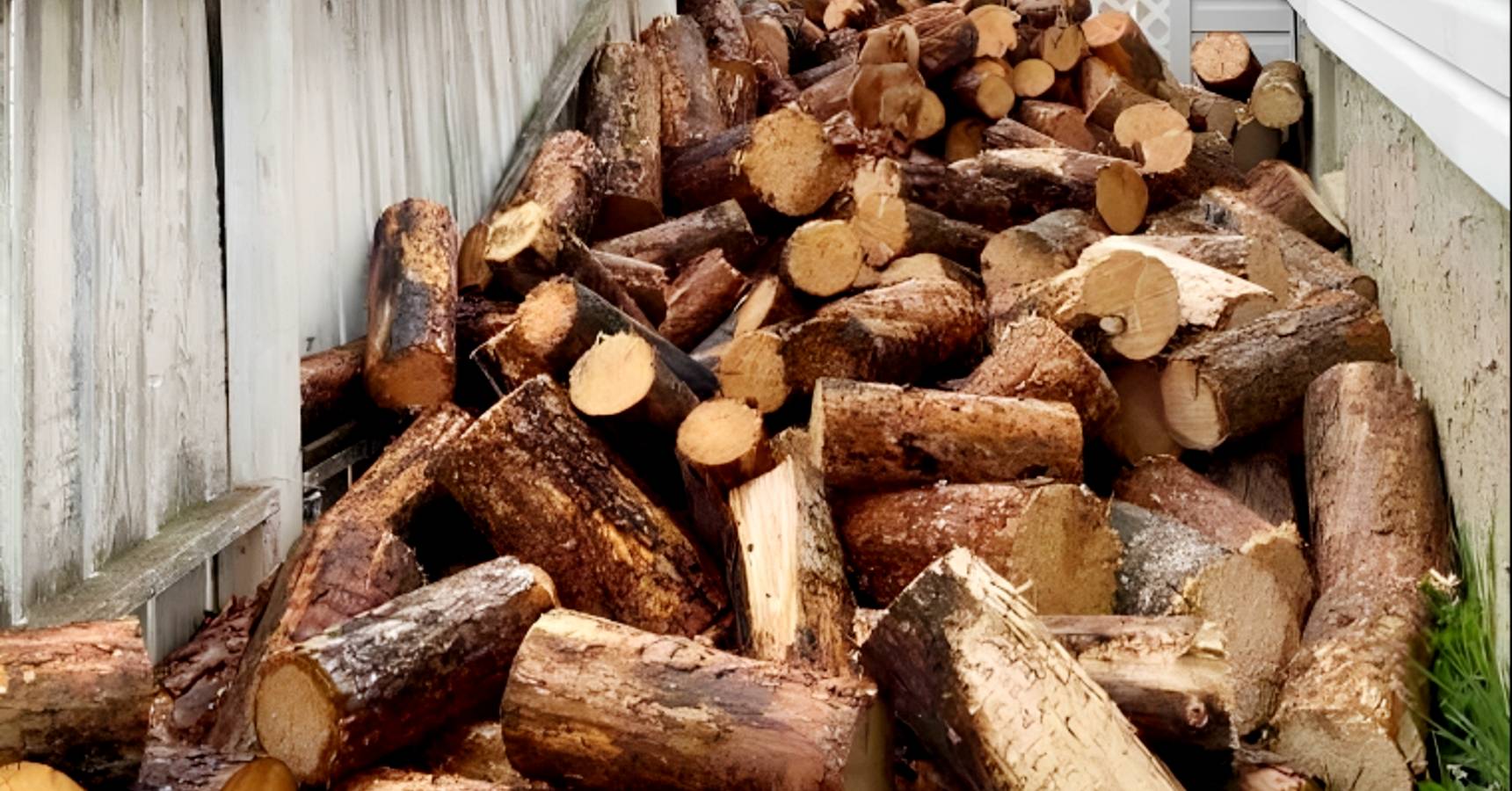 Optical illusion, Optical illusion find the dog among the wooden logs