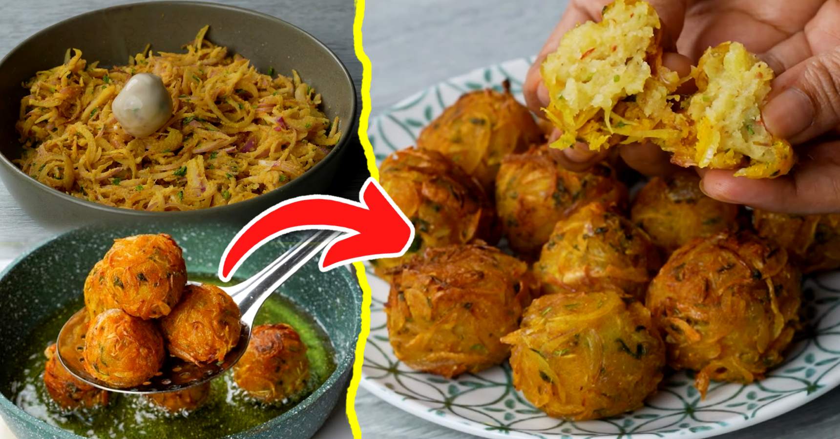 Potato Onion Laccha Balls Recipe