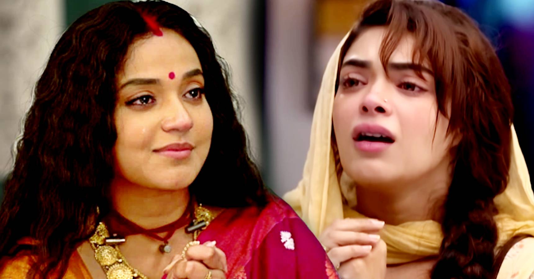 Star Jalsha Bengali serial Sandhyatara serial Tara giving sacrifices for sister Sandhya