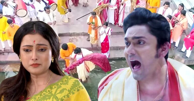 Isha pushed parna into water revealed Neem Phooler Madhu serial upcoming episode