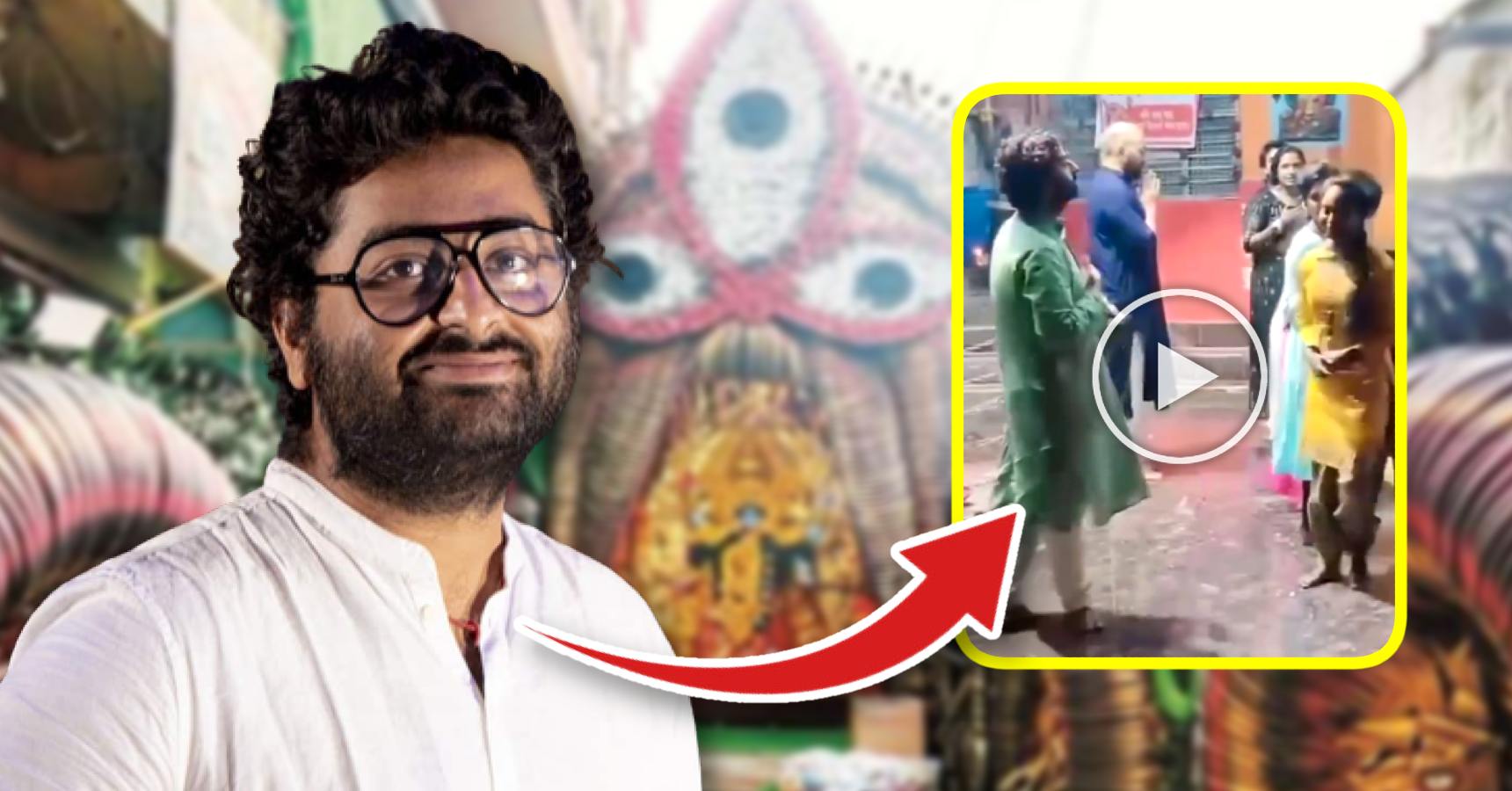 Arijit Singh spotted at a Kali Temple during Diwali