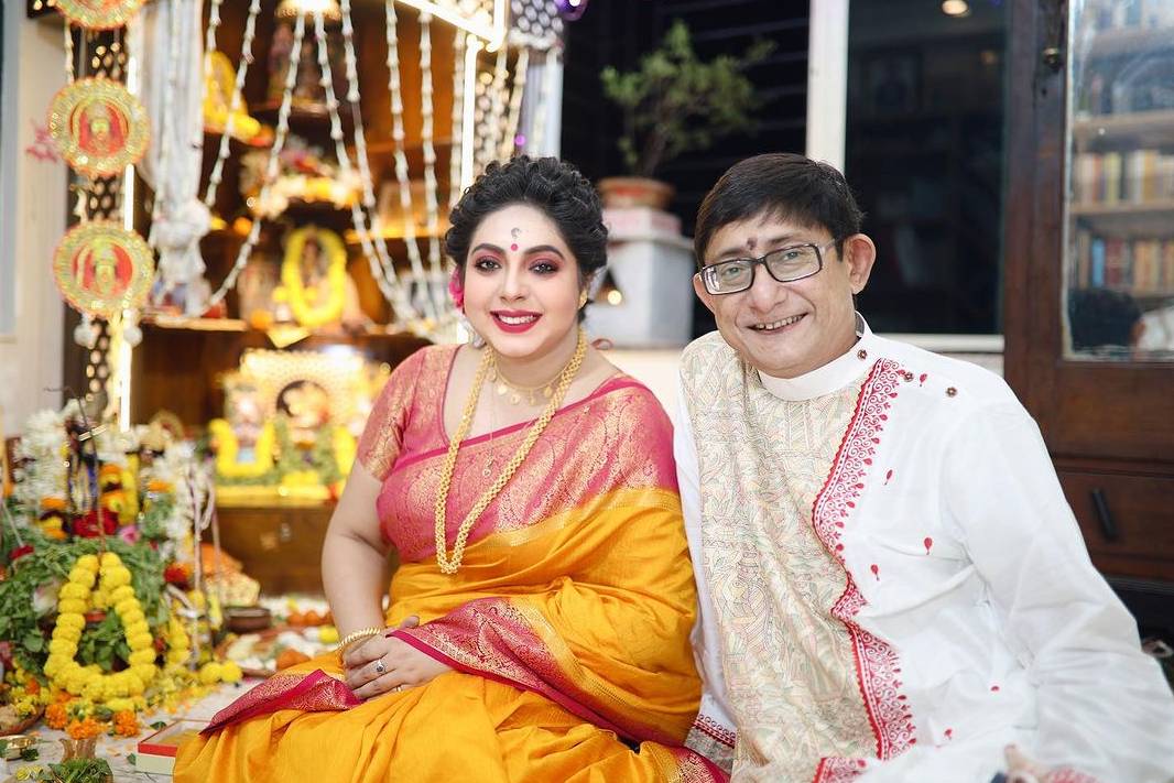 Kanchan Mullick and Sreemoyee Chattoraj celebrated Rash Purnima together