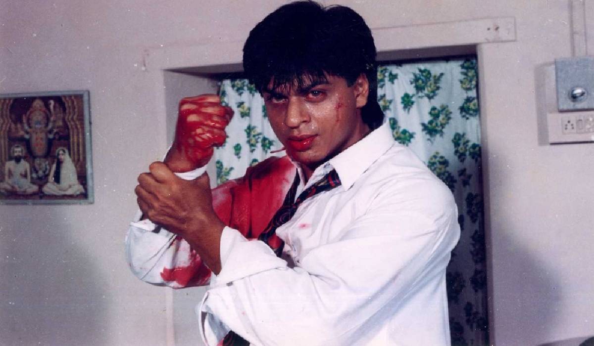 Shah Rukh Khan as villain in Baazigar
