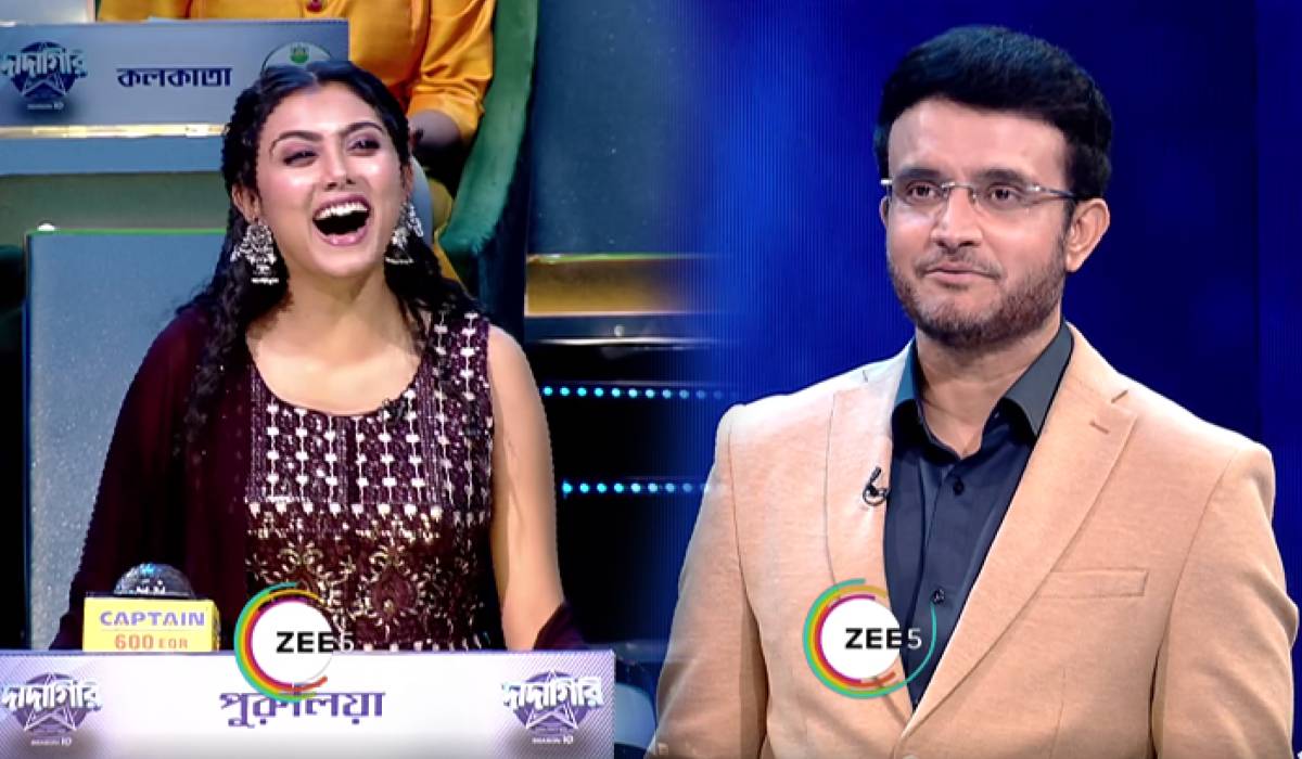 Sourav Ganguly and Idhika Paul in Dadagiri