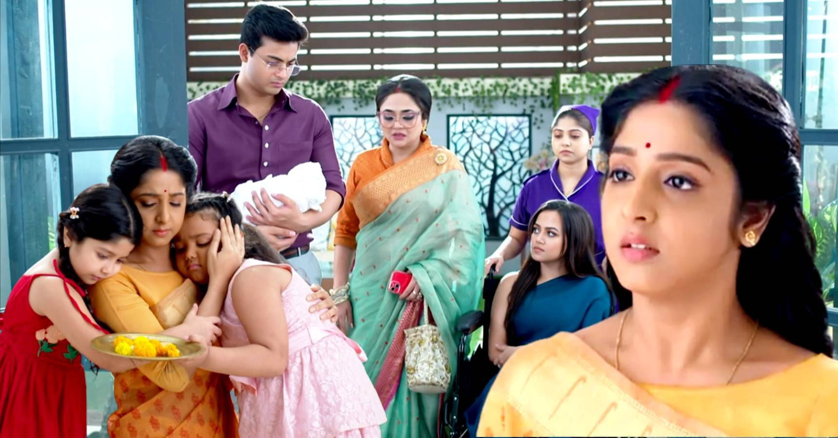 Star Jalsha Bengali serial Anurager Chhowa Surjya brings Mishka and her son to Sengupta house