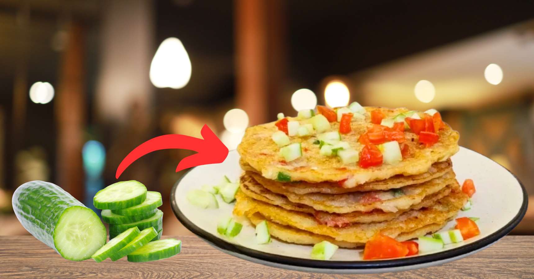 Healthy Breakfast Cucumber PanCake Recipe