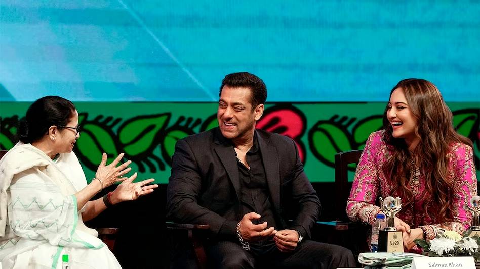Salman Khan and Mamata Banerjee in KIFF 2023 inauguration ceremony