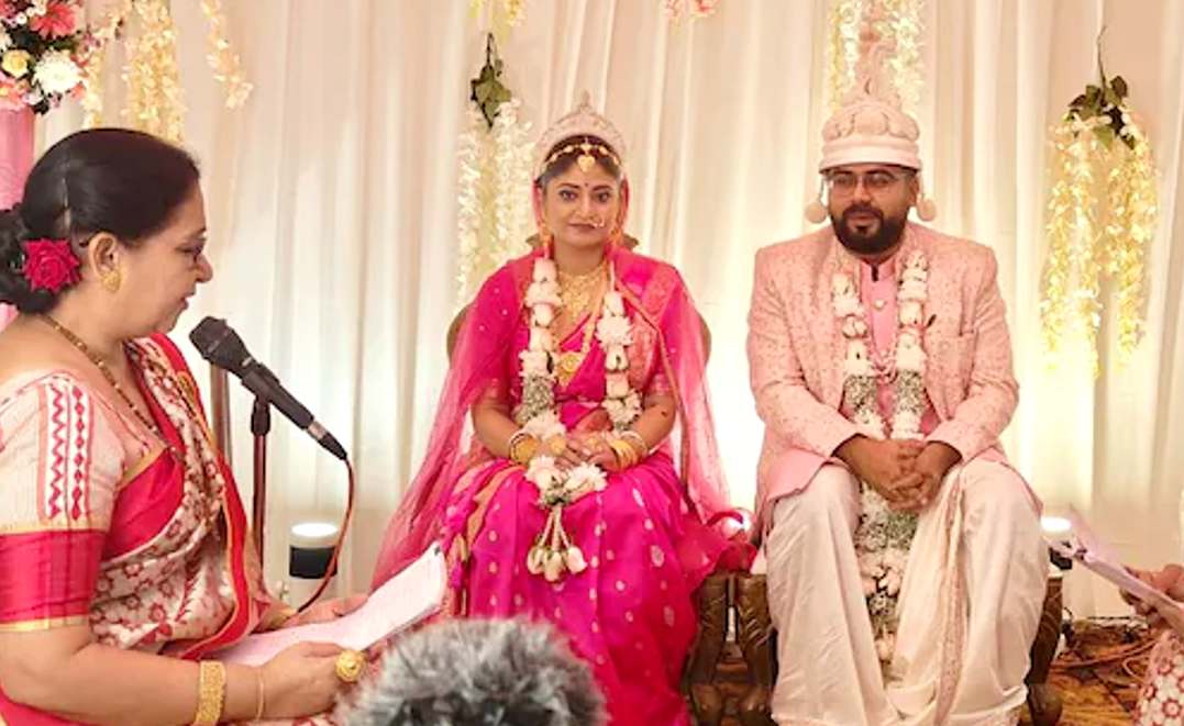 সন্দীপ্তা সেনের বিয়ের ছবি : Sandipta Sen gets married to Soumya Mukherjee
