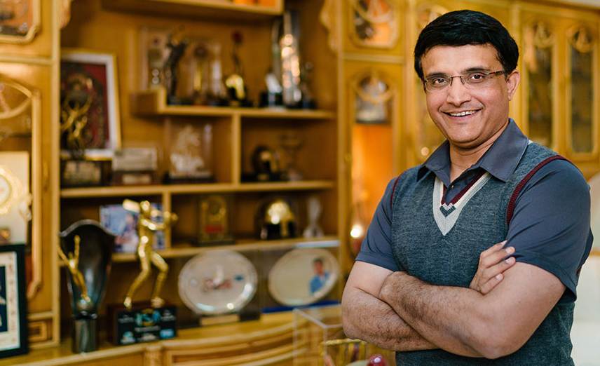 Sourav Ganguly at home