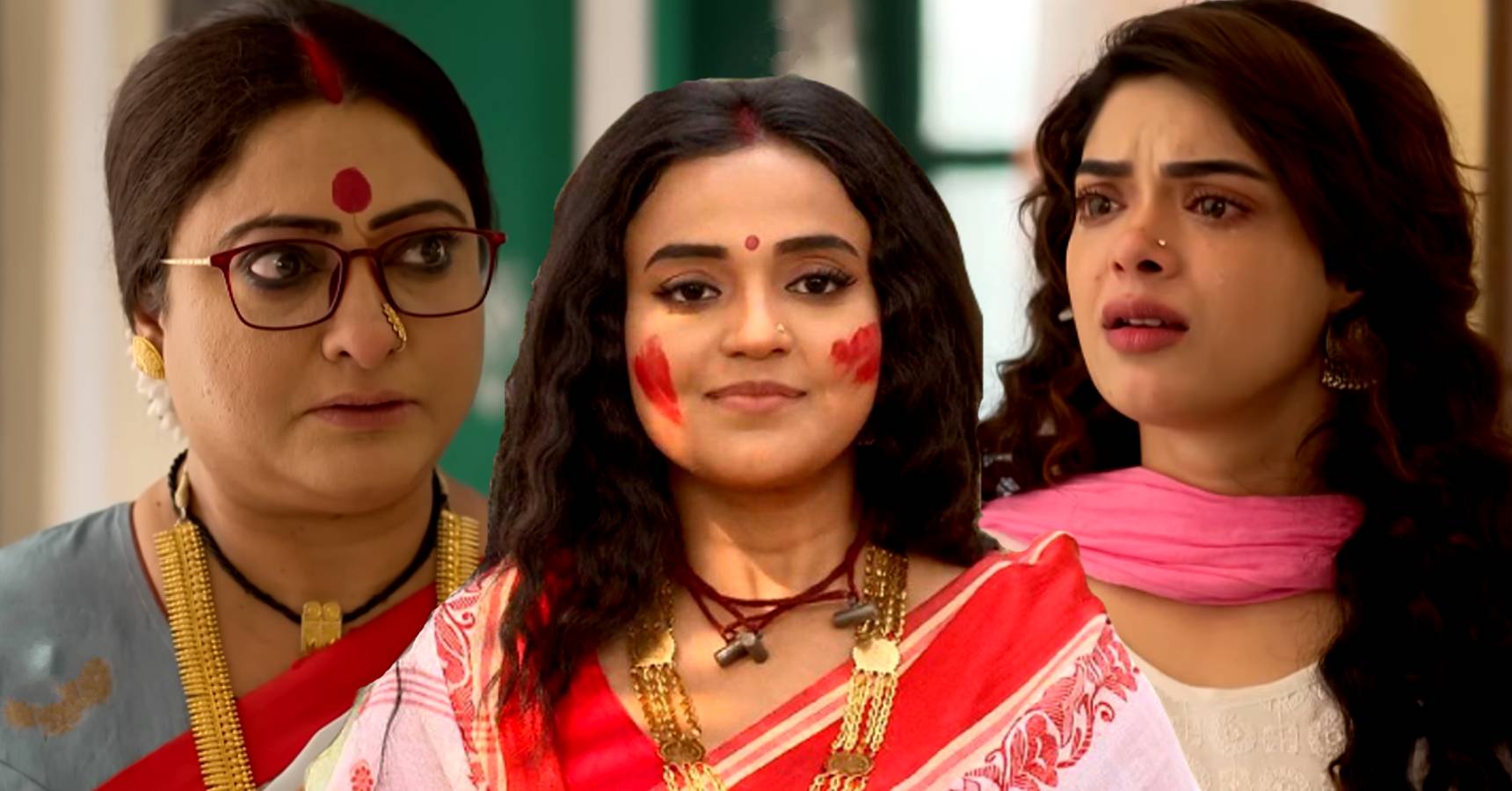Star Jalsha Bengali serial Sandhyatara Bijoya Mathan chooses Sandhya over pregnant Tara