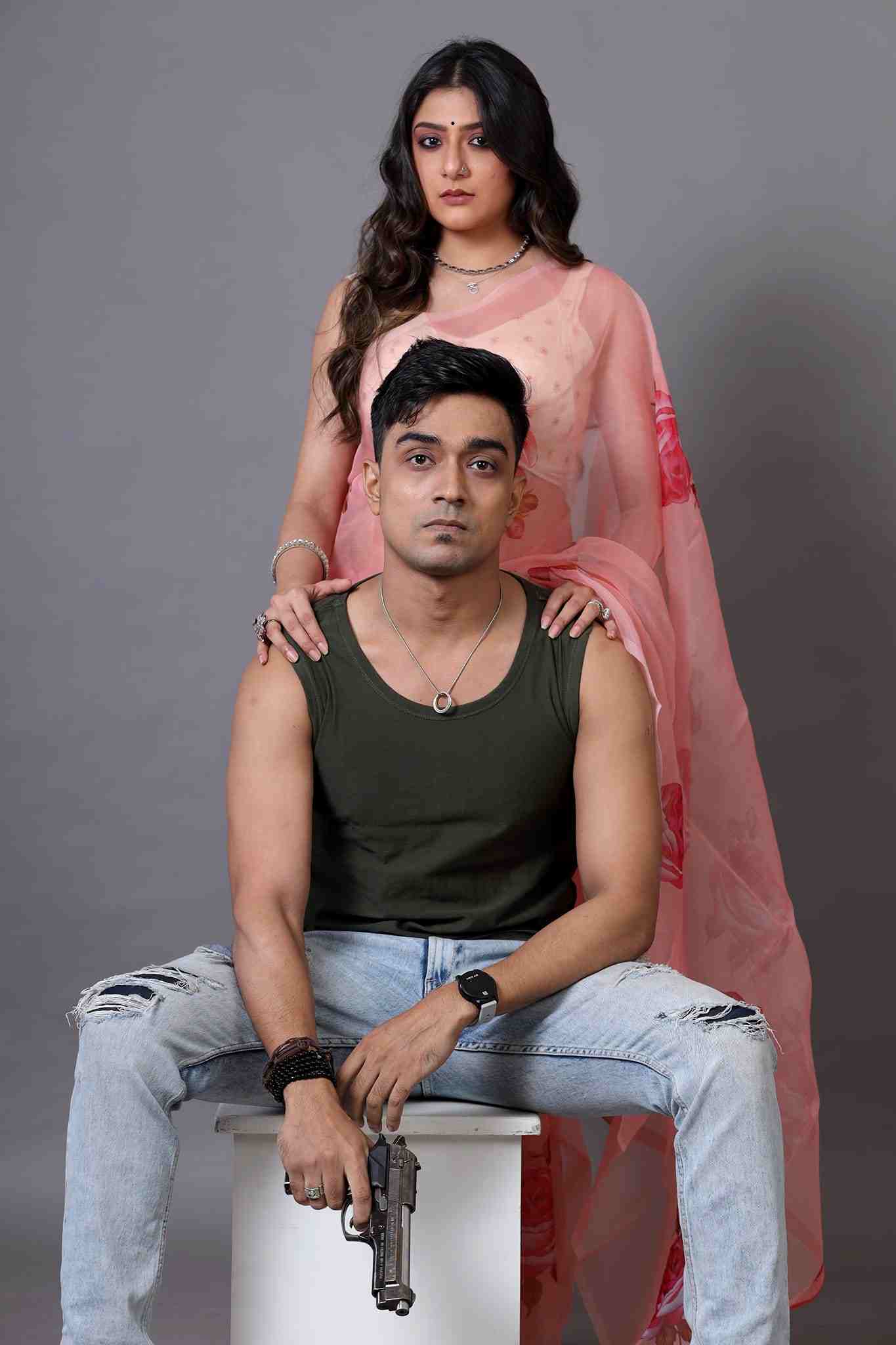 Swikriti Majumder and Arpan Ghoshal in Raja Rani Romeo web series