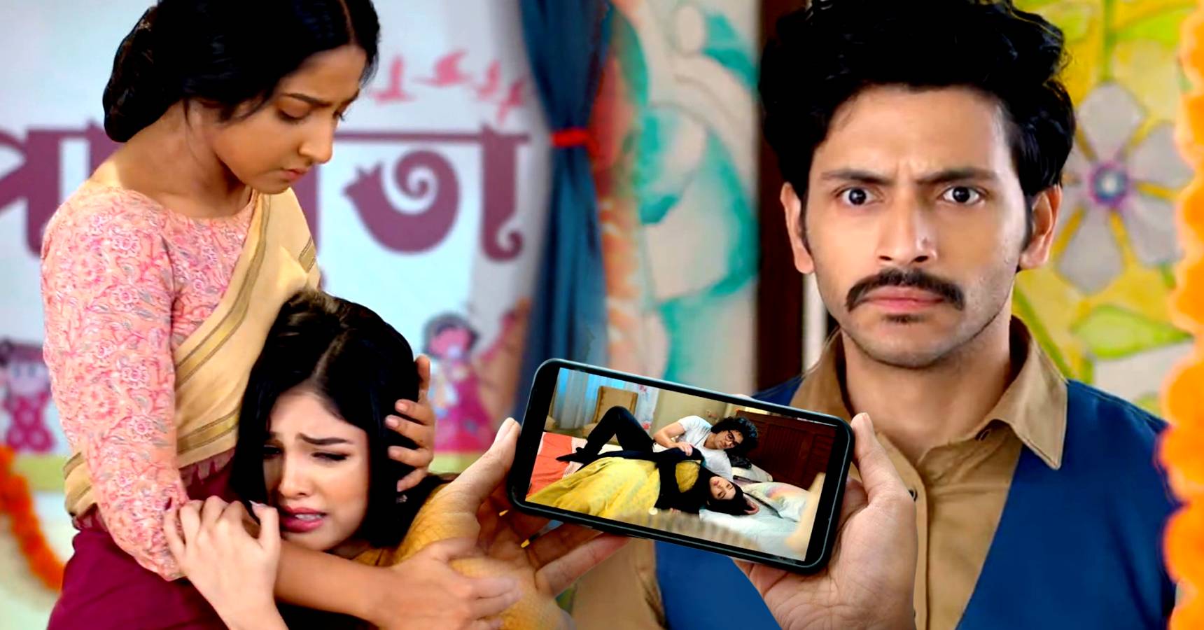 Star Jalsha Bengali serial Anurager Chhowa Tista is trapped by Victor