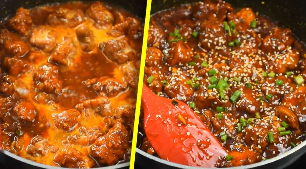 How to Cook Chinese Schezwan Chicken Recipe 