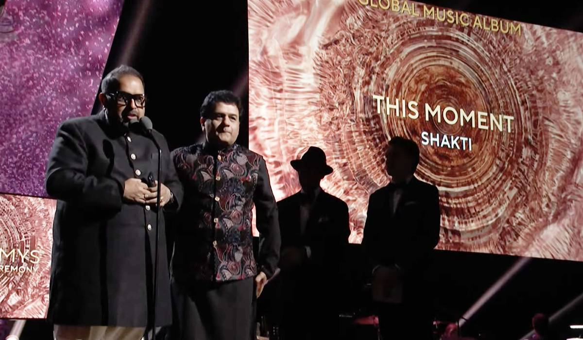 Shankar Mahadevan Zakir Hussain's Band Shakti for This Moment albus wins Grammy Awards 2024